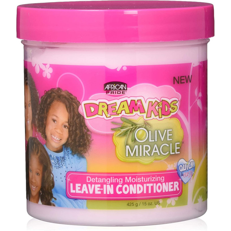 AFRICAN PRIDE DREAM KIDS OLIVE MIRACLE LEAVE-IN CONDITIONER 425gr. 15oz. Detangling Moisturizing