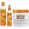 CANTU PACK 3 UNID. Curl Activador-Shine Hold Mist-Leave-in conditioning repair cream