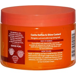 CANTU SHEA BUTTER FOR NATURAL HAIR DEFINE & SHINE CUSTARD 340gr. 12oz