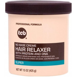 TCB HAIR RELAXER SUPER 425gr. 15oz. no base creme hair relaxer with protein and dna