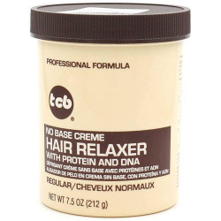TCB HAIR RELAXER REGULAR 212gr. 7.5oz. no base creme hair relaxer with protein and dna