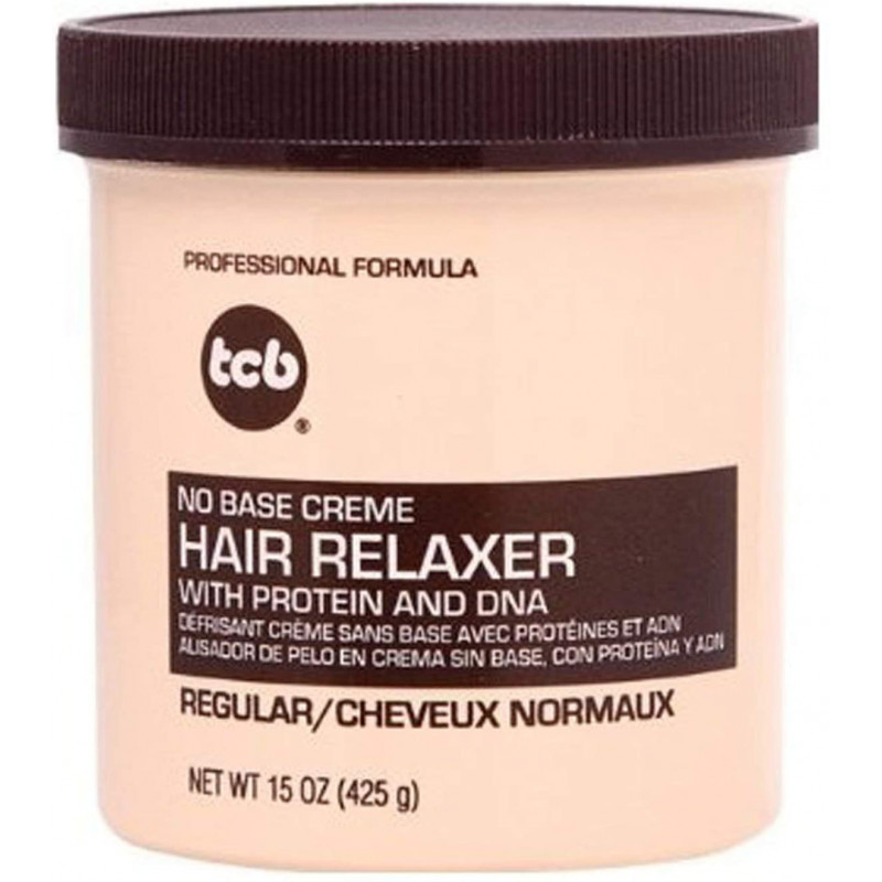 TCB HAIR RELAXER REGULAR 425gr. 15oz. no base creme hair relaxer with protein and dna