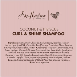 Shea Moisture Curl Shine Shampoo 384ml Coconut,Hibiscus