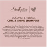 Shea Moisture Curl Shine Shampoo 384ml. 13oz. Coconut,Hibiscus