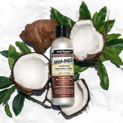 AUNT JACKIE'S COCO WASH 355ml. 12oz. Curls Coils Coconut Milk Conditioning Cleanser coconut Creme Recipes