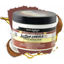 AUNT JACKIE's BUTTER CREME 213gr. 7.5oz. Curls Coils Intensive Moisture Sealant Coconut Creme Recipes