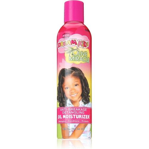 AFRICAN PRIDE DREAM KIDS OLIVE MIRACLE OIL MOISTURIZER ANTI-BREAKAGE DETANGLING 236ML.