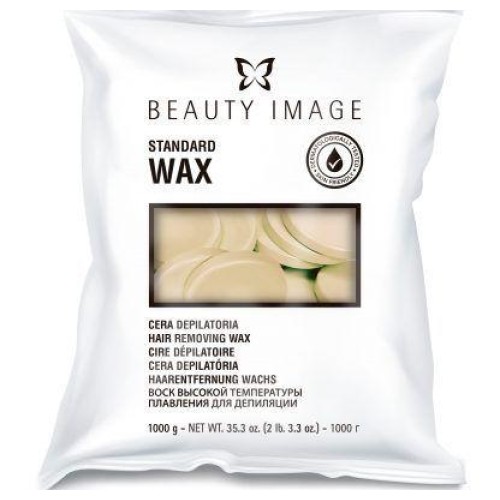 Beauty Image Standard Wax Blanc Cera Depilatoria Discos 1 kgs.