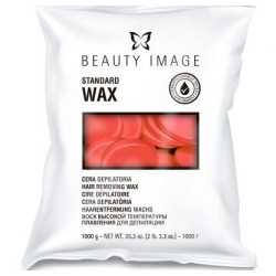 Beauty Image Standard Wax Rouge Cera Depilatoria discos 1 kgs.