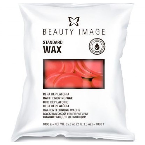 Beauty Image Standard Wax Rouge Cera Depilatoria discos 1 kgs.
