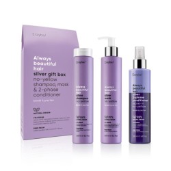 ERAYBA PACK SILVER GIFT BOX NO-YELLOW SHAMPOO 250ML - MASK 250ML-& 2-PHASE CONDITIONER 250 ML Always beautiful hair