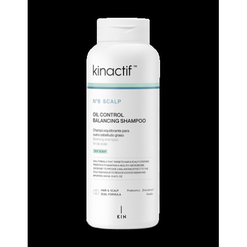 KIN COSMETICS KINACTIF Nº 8 SCALP OIL CONTROL BALANCING SHAMPOO 300ML