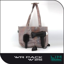 LIM HAIR TRAVEL DRYER WR 3.0 BLACK-GOLD 1200W PACK Mini hair dryer - brush for travel or gym with bag