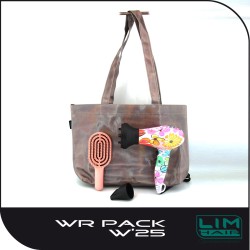 LIM HAIR TRAVEL DRYER WR 3.0 FLORES 1200W PACK Mini hair dryer . brush for travel or gym with bag