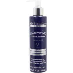 ABRILetNATURE PLATINUM MASK 200ML. Anti-yellowing toner for blonde and gray hair.