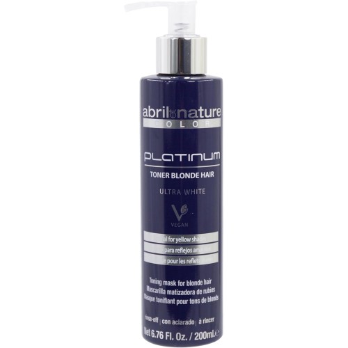 ABRILetNATURE PLATINUM MASK 200ML. Anti-yellowing toner for blonde and gray hair.