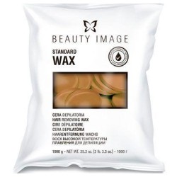 Beauty Image Standard Wax naturel Cera Depilatoria Discos 1 kgs.