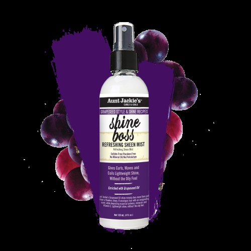AUNT JACKIE'S GRAPESEED SHINE BOSS 120ml.4oz. Refreshing Sheen Mist