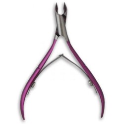 ALBI ALICATE DE CUTICULAS 2 MUELLES ROSA METALIZADO Ref. 7233/10