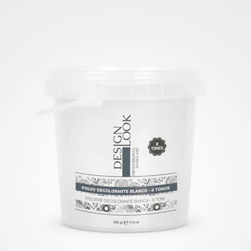 DESIGN LOOK POLVO DECOLORANTE BLANCO - 8 TONOS 500gr.17.6oz.