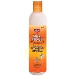 African Pride-Shea Miracle Detangling Shampoo Sulfate Free 355ml 12oz. Moisture Intense