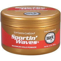 SPORTIN WAVES MAXIMUM HOLD POMADE 99.2gr. 3.5oz.  SOFTSHEEN-CARSON