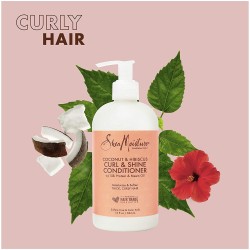 Shea Moisture Curl Shine Conditioner 384ml. 13oz. Coconut,Hibiscus