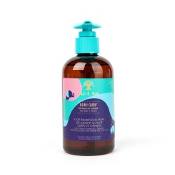 AS I AM BORN CURLY ALOE SHAMPOO & WASH 240ml. 8oz. Aloe and Vanilla