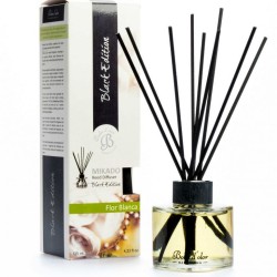 BOLES D'OLOR MIKADO FLOR BLANCA BLACK EDITION REED DIFFUSER 125ml.