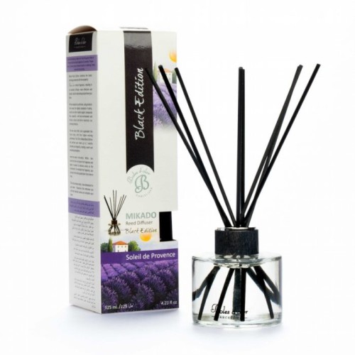 BOLES D'OLOR MIKADO SOLEIL DE PROVENCE BLACK EDITION REED DIFFUSER 125ml.