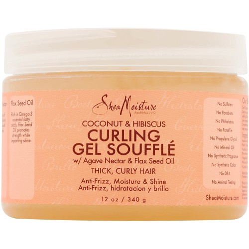 Shea Moisture Curling Gel Souffle 340gr. 12oz. Coconut,Hibiscus