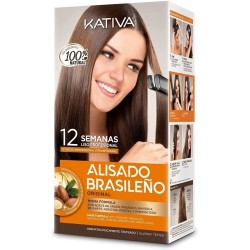 KATIVA  KIT ALISADO BRASILEÑO NATURAL BRAZILIAN STRAIGHTENING con Aceite de Argán Organico