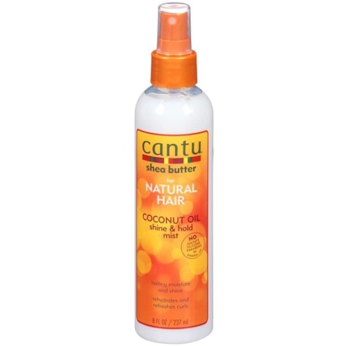 CANTU SHEA BUTTER COCONUT OIL SHINE HOLD MIST 237ml. 8oz. NATURAL HAIR