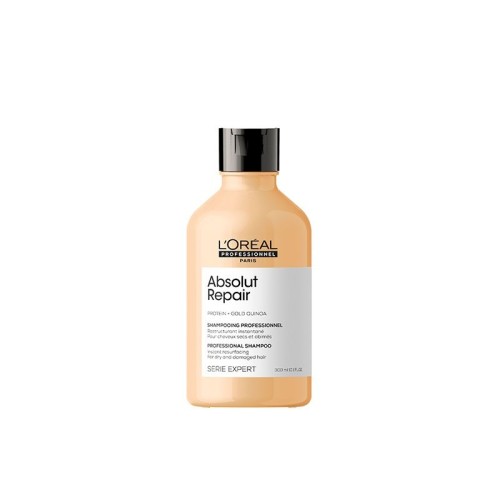 L'OREAL ABSOLUT REPAIR SHAMPOO 300ML PROTEIN + GOLD QUINOA