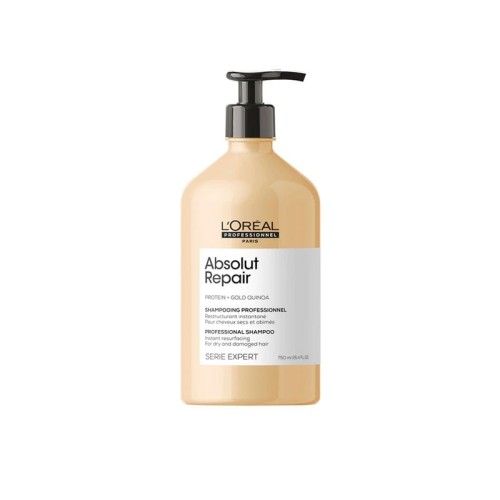 L'OREAL ABSOLUT REPAIR SHAMPOO 750ML PROTEIN + GOLD QUINOA