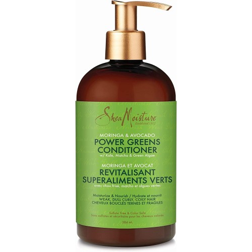 SHEA MOISTURE MORINGA & AVOCADO POWER GREENS CONDITIONER 384ML