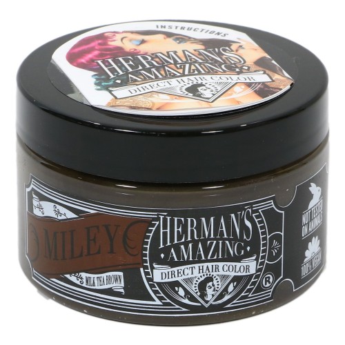 HERMAN'S MILEY MILK TEA BROWN AMAZING DIRECT HAIR COLOR 115ML.