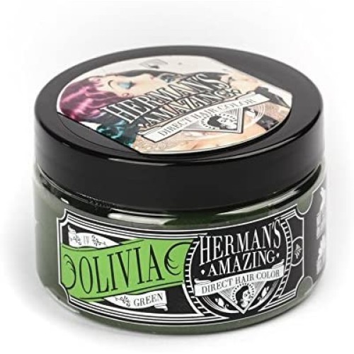 HERMAN'S OLIVIA GREEN AMAZING DIRECT HAIR COLOR 115ML.