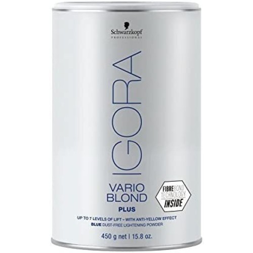 IGORA VARIO BLOND PLUS POWDER LIGHTENER BLUE 450GR. SCHWARZKOPF