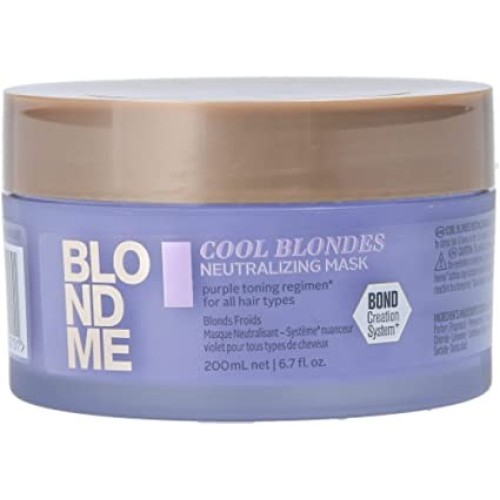 BLONDME COOL BLONDES NEUTRALIZING MASK 200ML. SCHWARZKOPF