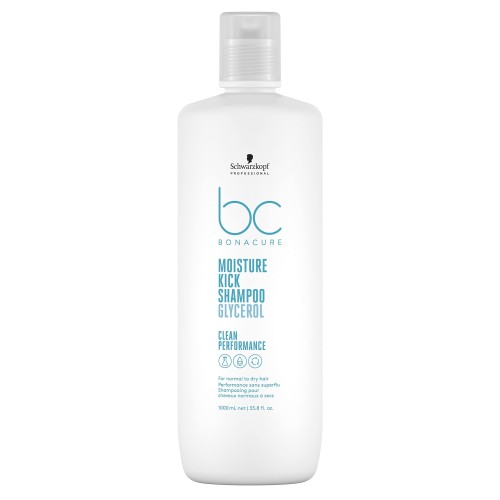 BC CLEAN PERMORMANCE MOISTURE KICK SHAMPOO 1000ML..SCHWARZKOPF