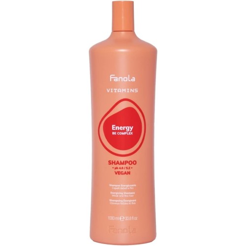 FANOLA VITAMINS ENERGY BE COMPLEX SHAMPOO VEGAN 1000ml - CHAMPU ENERGIZANTE