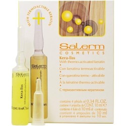 SALERM COSMETICS KERA LISS  Con keratina Termoactivable 4 uni x 13 ml