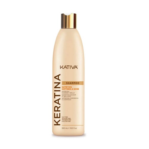 KATIVA KERATINA SHAMPOO NUTRITION SOFTNESS & SHINE 355 ML