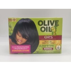 ORS OLIVE OIL KIT NORMAL NO-LYE HAIR RELAXER BUILT-IN PROTECTION