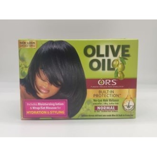 ORS OLIVE OIL KIT NORMAL NO-LYE HAIR RELAXER BUILT-IN PROTECTION