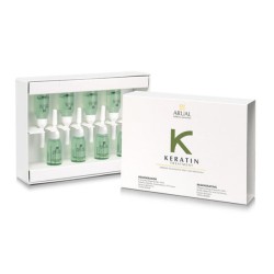 ARUAL KERATIN TREATMENT Regenerador 8 ampollas, Tratamiento Débiles, Quebradizos y Sin Fuerza