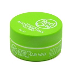 Red One AquaHair Wax MATTE GREEN 150ML. Maximum Hold
