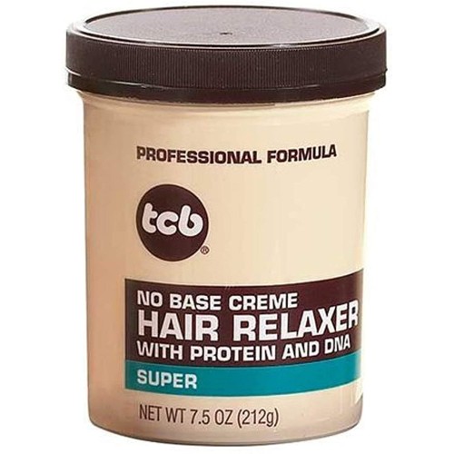 TCB HAIR RELAXER SUPER 212 gr. 7.5oz. no base creme hair relaxer with protein and dna