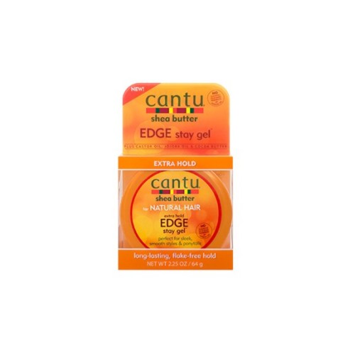 CANTU SHEA BUTTER EDGE STAY GEL 64gr. 2.25oz. long-lasting , flake-free hold